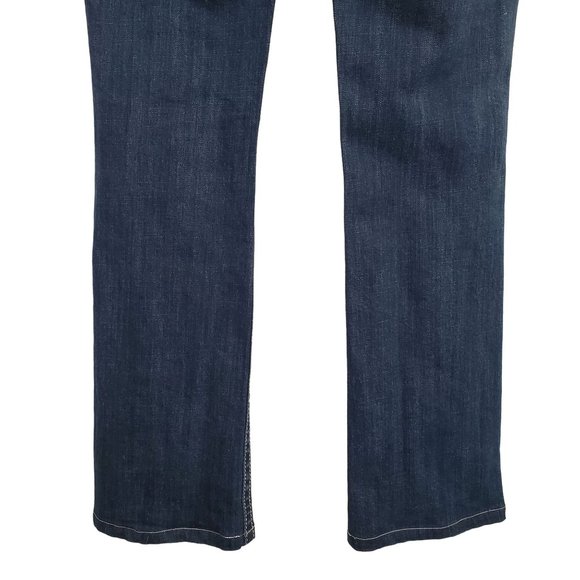 Miss Me Womens Size 30 Jeans Fleur De Lis Flower Embellished Stretch Boot 33x32 - Picture 6 of 15